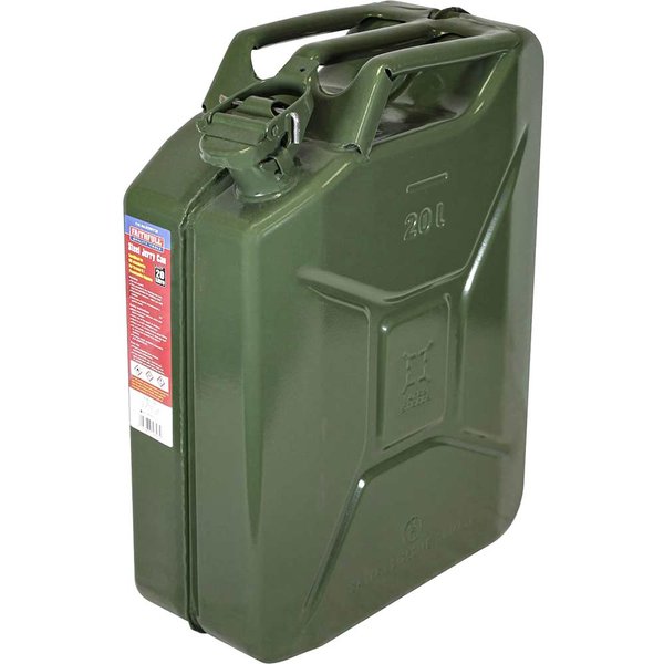 Faithfull Metal Jerry Can 20l Green