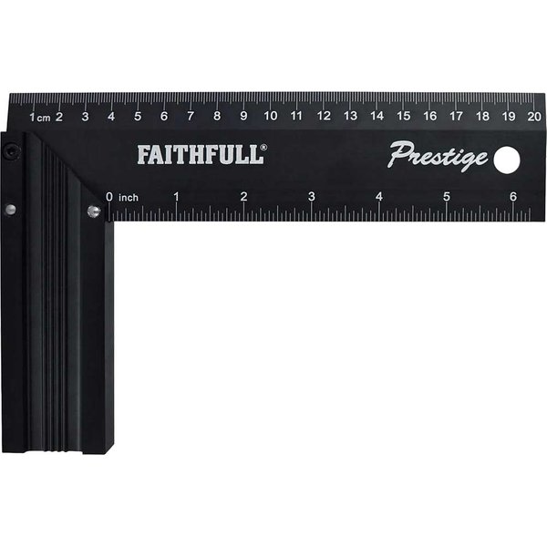 Faithfull Prestige Try Square Black Aluminium