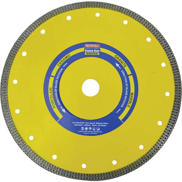 Faithfull Porcelain Tile Diamond Cutting Disc