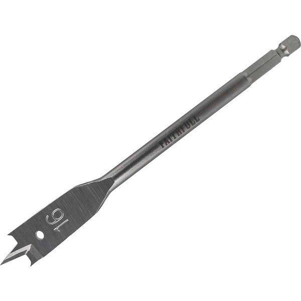 Faithfull Flat Wood Drill Bit 16mm 151mm Pack of 1