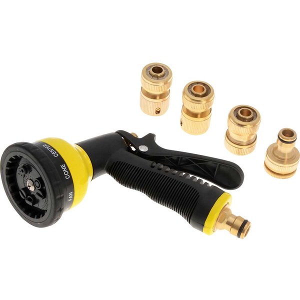 Faithfull 5 Piece Garden Water Spray Gun Kit