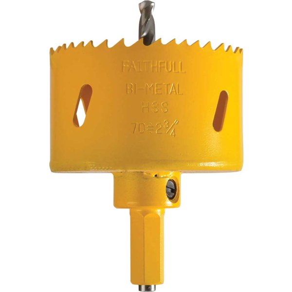 Faithfull One Piece Soffit Cutter Hole Saw 70mm