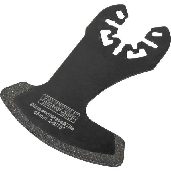 Faithfull MFDIA65 Diamond OIS Oscillating Multi Tool Grout Removal Segment Blade