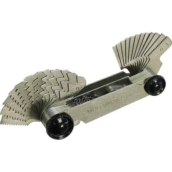 Faithfull Whitworth 52 Blade Screw Pitch Gauge