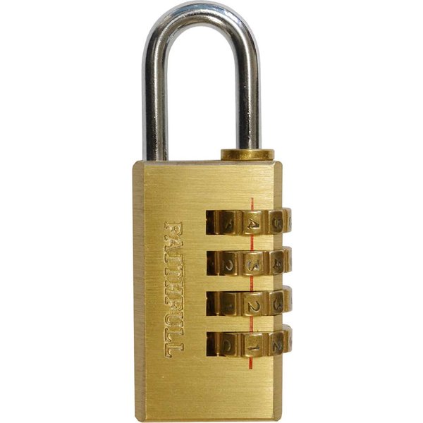 Faithfull Brass Combination Padlock