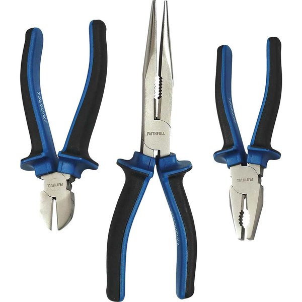 Faithfull 3 Piece Handyman Plier Set