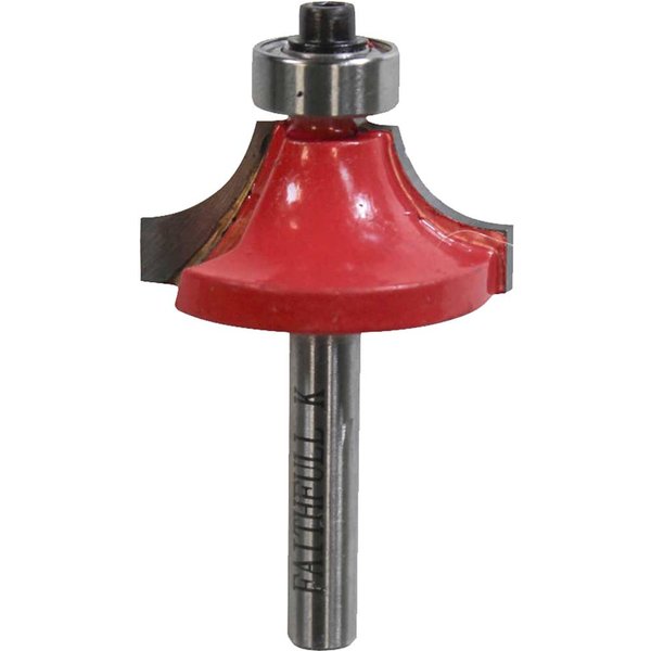 Faithfull Bearing Guided Rounding Over Ovolo Router Cutter 15.8mm 9.5mm 1/4"