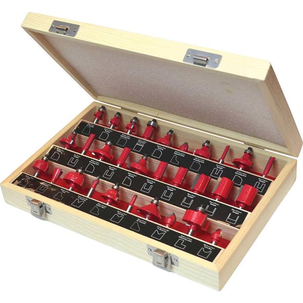 Faithfull 30 Piece 1/4" Router Bit Set