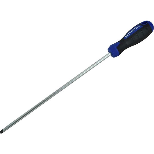Faithfull Soft Grip Parallel Slotted Tip Screwdriver