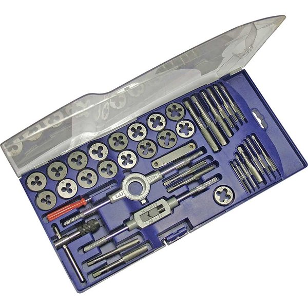 Faithfull 39 Piece Carbon Steel Tap and Die Set Metric