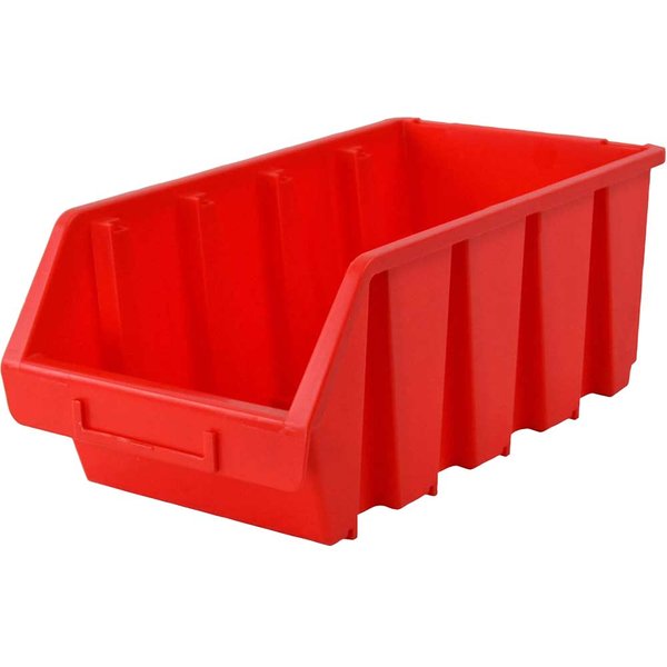 Faithfull Ergobox Interlocking Storage Bin Red