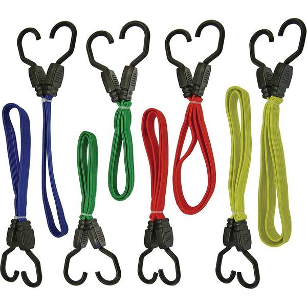 Faithfull 8 Piece Assorted Bungee Cord / Elastic Strap Set