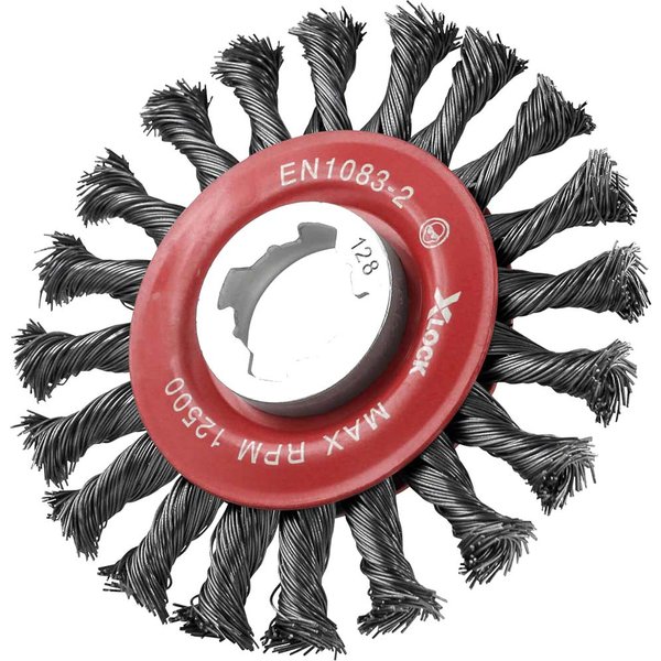 Faithfull X Lock Conical 0.5mm Steel Wire Brush