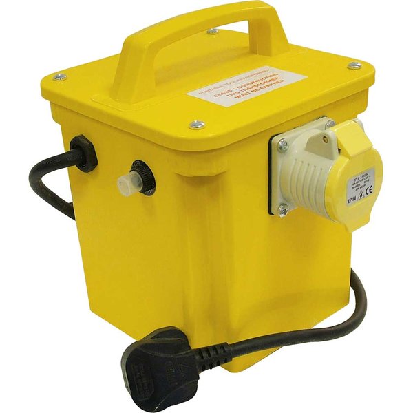 Faithfull Portable Site Transformer 240v to 110v 1.5Kva 110v