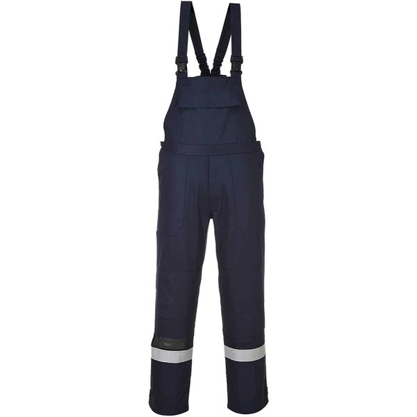 BizFlame Plus Mens Flame Resistant Bib and Brace Navy XL