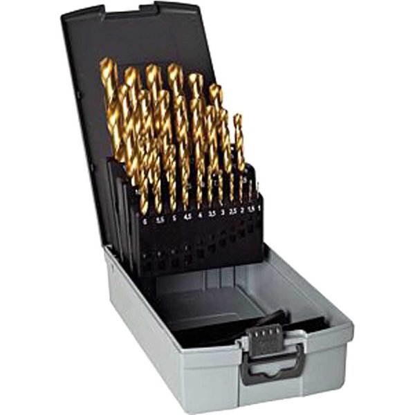 Guhring No 17 19 Piece HSS TiN Coated 1.0 -10mm By 0.5mm Drill Set