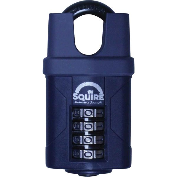 Henry Squire Push Button Combination Padlock Closed Shackle