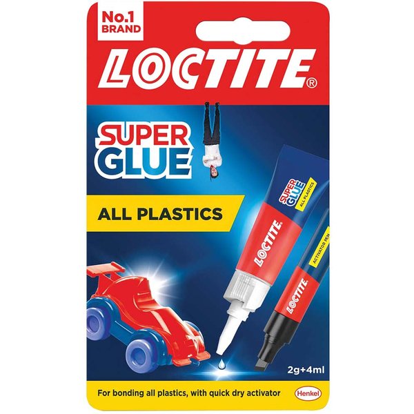 Loctite All Plastics Super Glue and Activator Pen 4ml