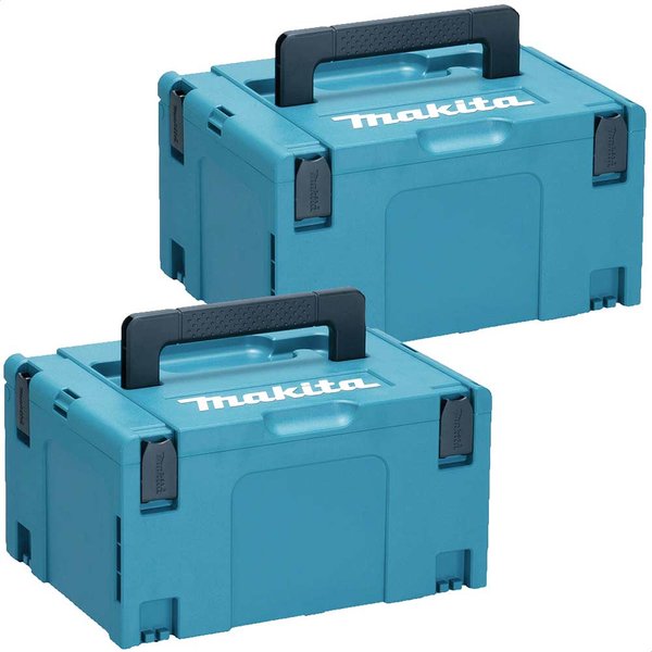 Makita 2 Piece 821551-8 Type 3 MakPac Connector Stackable Power Tool Case Kit