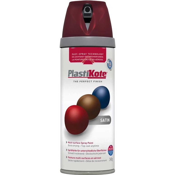 Plastikote Premium Satin Aerosol Spray Paint