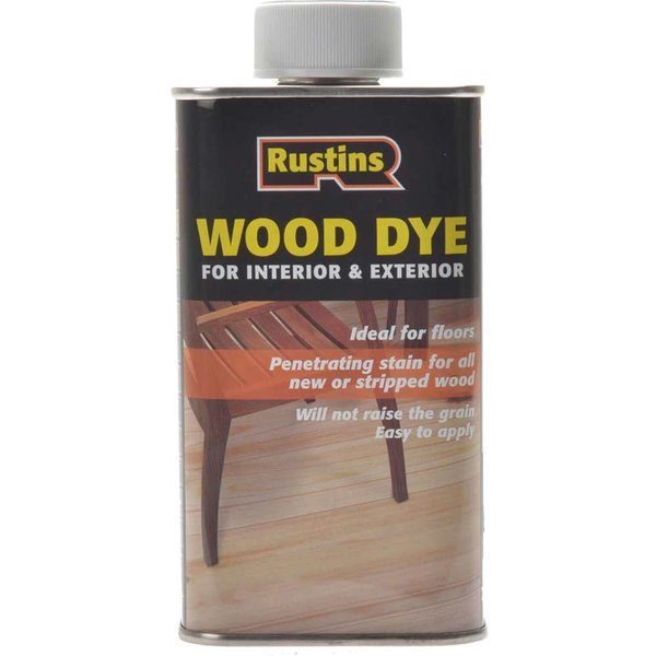 Rustins Wood Dye Ebony 250ml