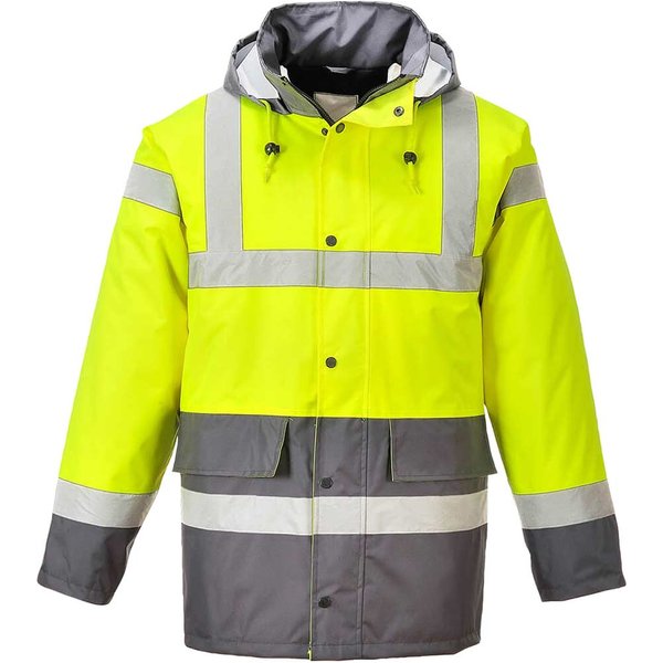 Oxford Weave 300D Class 3 Hi Vis Contrast Traffic Jacket