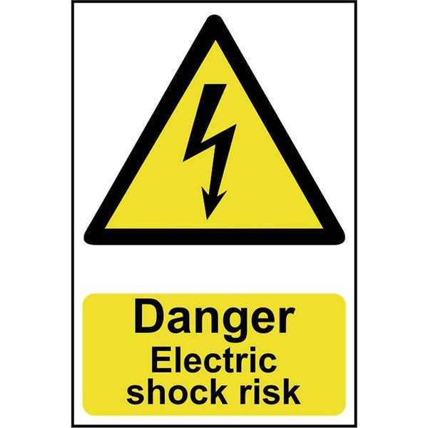 Scan Danger Electric Shock Risk Sign