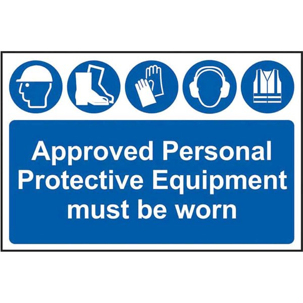 Scan Approved PPE Must Be Worn PVC Sign
