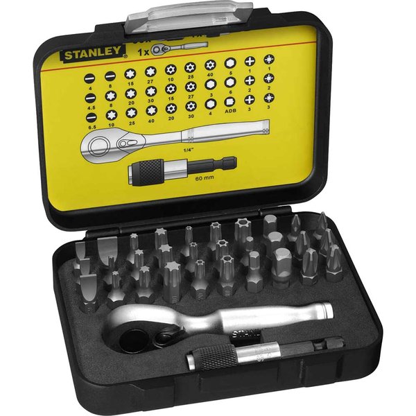 Stanley Fatmax 32 Piece 1/4" Drive Bit & Ratchet Set 1/4"