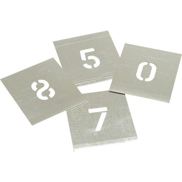 Stencils Set of Zinc Stencils - Figures 1in Walleted F1W