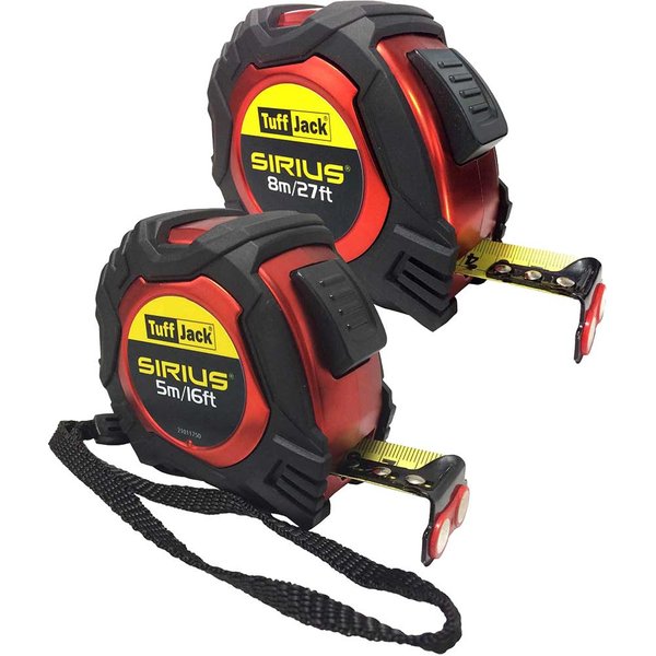 Sirius 2 Piece Professional Tuff Jack Tape Measure Kit