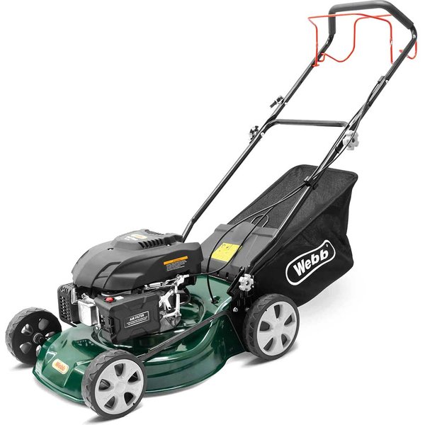 Webb WER460SP Classic Self Propelled Petrol Rotary Lawnmower 460mm FREE Garden Sprinkler & Oil Worth £23