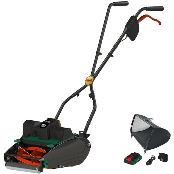 Webb WEV2012R 20v Eco Cordless Cylinder Lawnmower 300mm