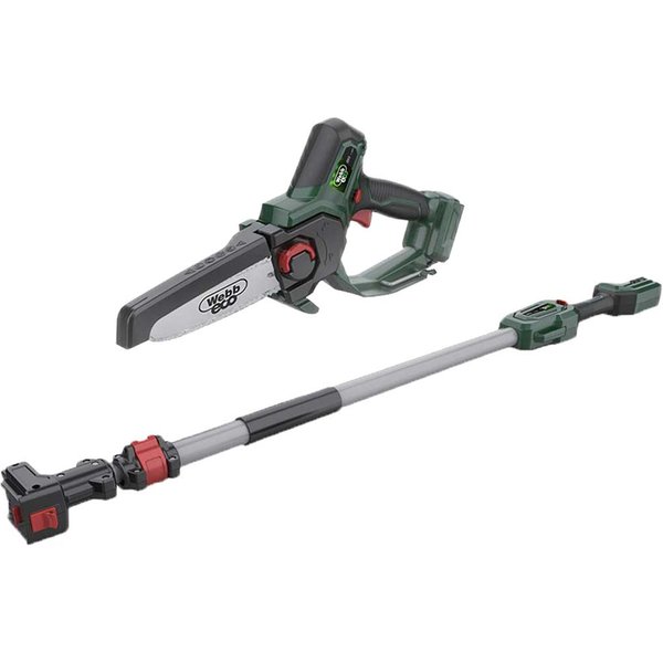 Webb WEV20EXTPS 20v Cordless Pruning Saw 150mm with Extension Pole No Batteries No Battery Charger