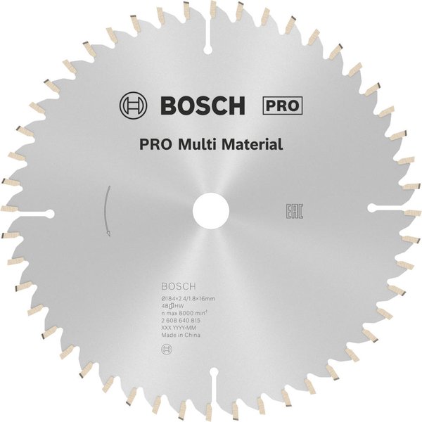 Bosch PRO Multi Material Cutting Mitre and Table Saw Blade