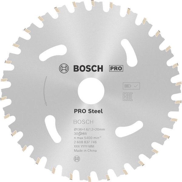 Bosch PRO Cordless Circular Saw Blade for Steel