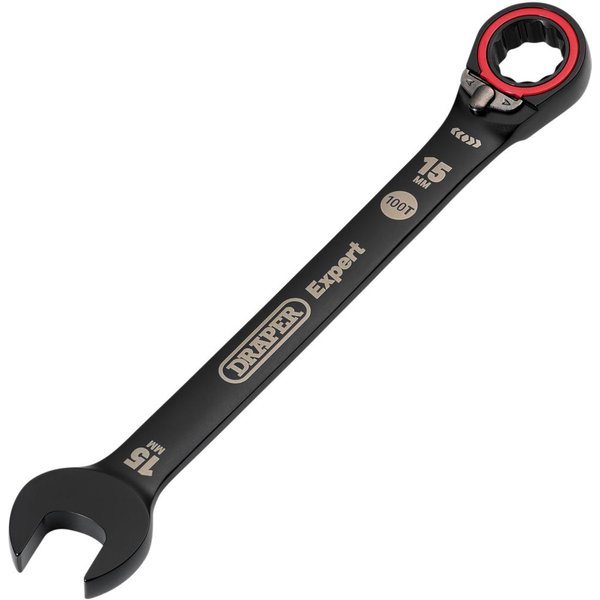 Draper Expert Hi Torq Reversible Ratchet Combination Spanner 15mm