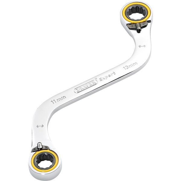 Draper Expert Hi Torq Double Ring Ratchet S Spanner 11mm x 13mm