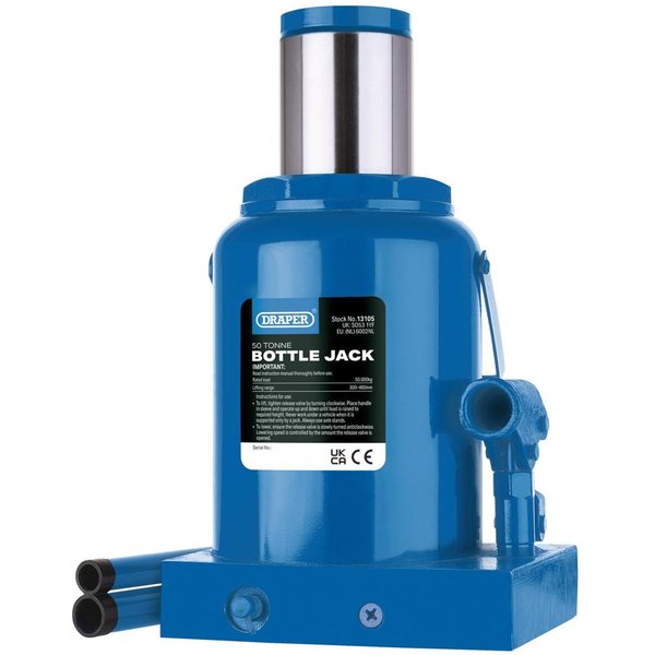 Draper 130 Series Hydraulic Bottle Jack 50 Tonne