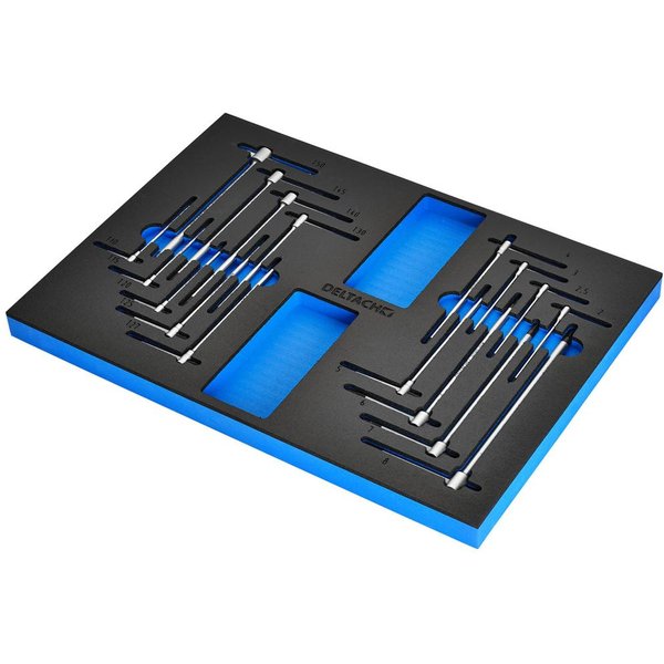 Bunker 17 Piece T Handle Torx and Hex Key Set in EVA Foam Inlay