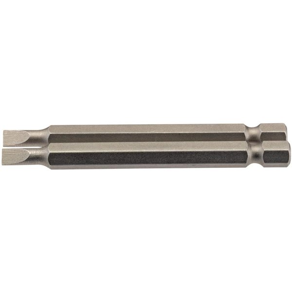 Draper Slotted Screwdriver Bit 4.5mm 75mm Pack of 2
