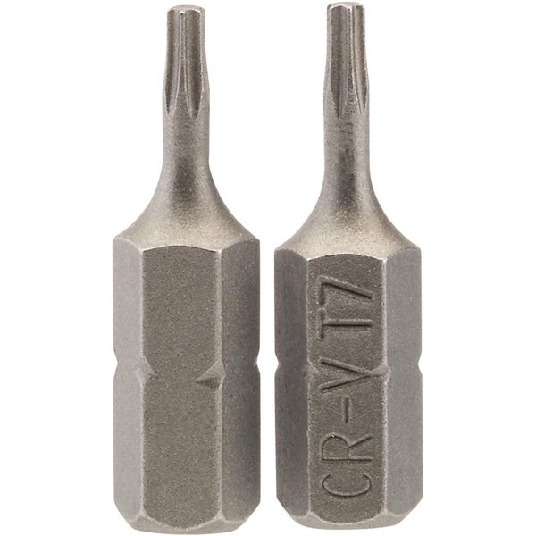 Draper Torx Screwdriver Bits T7 25mm Pack of 2