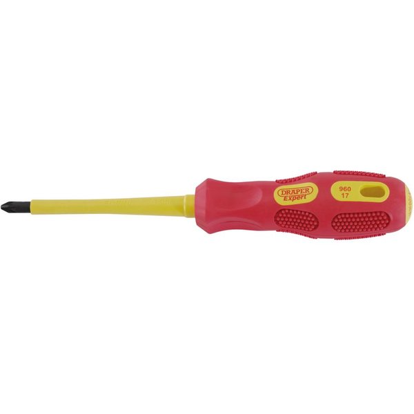 Draper Expert VDE Insulated Pozi Screwdriver PZ2 100mm