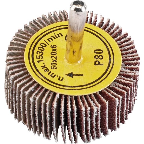 Draper Abrasive Flap Wheel 50mm 20mm 80g