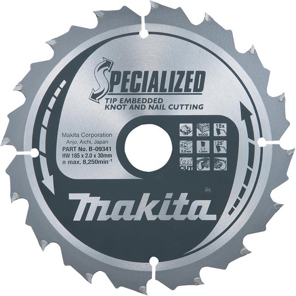 Makita SPECIALIZED Circular Saw Blade for Knot and Nail Cutting 260mm 32T 30mm