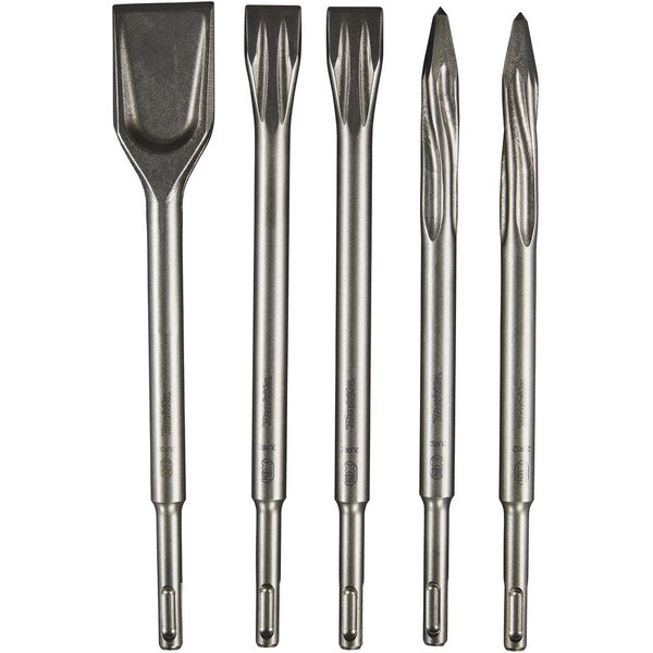 Makita 5 Piece Self Sharpening SDS Plus Chisel Set in Storage Tube