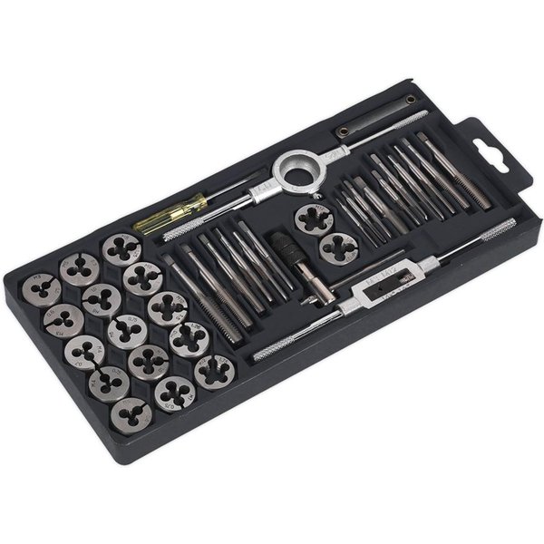 Sealey AK301 40 Piece Carbon Steel Tap and Split Die Set Metric