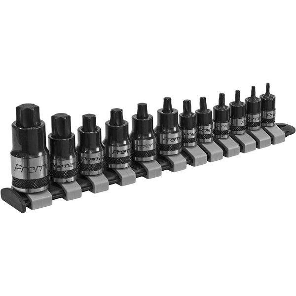 Sealey 12 Piece Black Series Stubby Torx Socket Bit Set