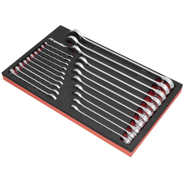 Sealey 21 Piece Combination Spanner Set in Foam Module Tray