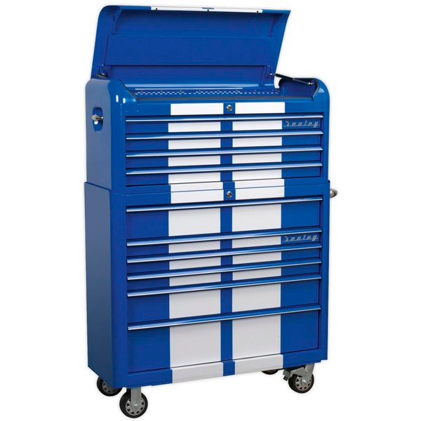 Sealey Premier Retro Style Wide 10 Drawer Roller Cabinet and Tool Chest